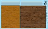 Wood Grain And Bed Strips Model Car Decal Sheet 1/24 1/25 Scale